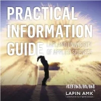 Practical Information Guide Lapland University