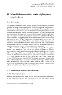11 Microbial Communities in the Phyllosphere Johan H.J