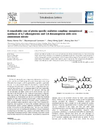 A Remarkable Case of Pterin Specific Oxidative Coupling: Unequivocal
