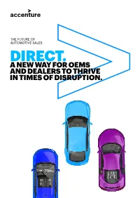 Direct. a New Way for Oems and Dealers to Thrive in Times of Disruption
