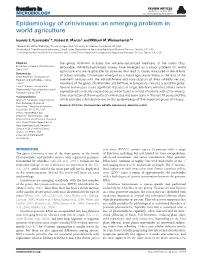 Epidemiology of Criniviruses: an Emerging Problem in World Agriculture