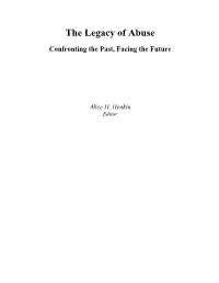 Legacy of Abuse: Confronting the Past, Facing the Future