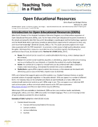 Teaching Tools—Open Educational Resources