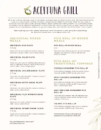 Aceituna Grill Menu PDF V7 FINAL
