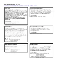 New Mesh Headings for 2017 Listed in Alphabetical Order with Heading, Scope Note, Annotation (AN), and Tree Locations