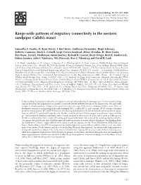 Rangewide Patterns of Migratory Connectivity in the Western