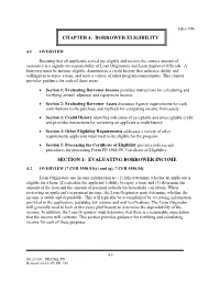 Section 1: Evaluating Borrower Income Chapter 4
