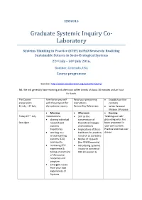 Systems Thinking and Practice in Phd Research