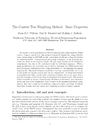 The Context Tree Weighting Method : Basic Properties