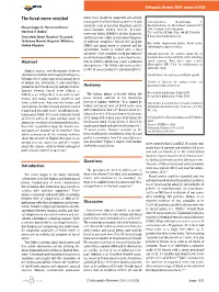 The Furcal Nerve Revisited Nerve Roots Should Be Suspected and Actively Investigated in All Failed Back Surgeries.2 It Also Correspondence: Nanjundappa S