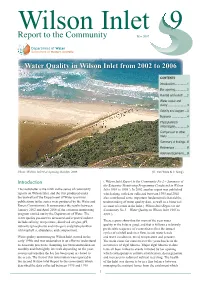 Wilson Inlet 9 Report to the Community MAY 2007