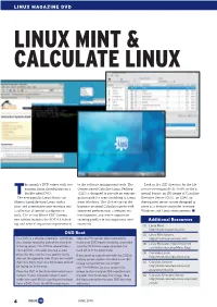 Linux Mint & Calculate Linux