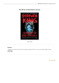 Read Book &gt; the Bazaar of Bad Dreams: Stories