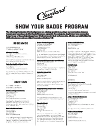 Show Your Badge Program