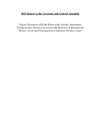 2019 Report to the Governor and General Assembly