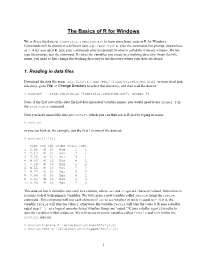 Basic Plotting Codes in R