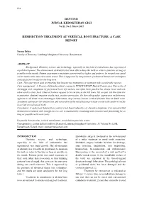 Hemisection Treatment at Vertical Root Fracture: a Case Report