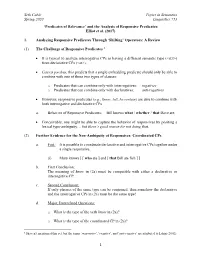 Predicates of Relevance’ and the Analysis of Responsive Predicates: Elliot Et Al