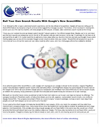 Roll Your Own Search Results with Google's New Searchwiki