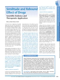 Similitude and Rebound Effect of Drugs