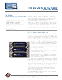 The BE Guide to HD Radio All the Basics and More