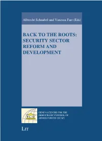 Security Sector Reform and Development
