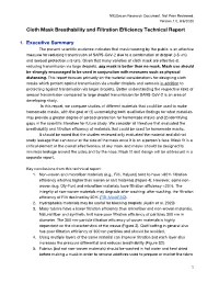 Cloth Mask Breathability and Filtration Efficiency Technical Report 1