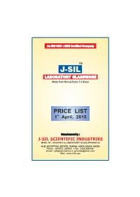 J-Sil Price List