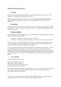 Lear and Fantasy Script