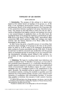 Topology of Lie Groups