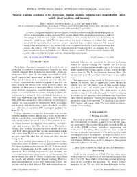 Tutorial Teaching Assistants in the Classroom: Similar Teaching Behaviors Are Supported by Varied Beliefs About Teaching and Learning