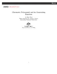 Chromatic Polynomial and Its Generating Function