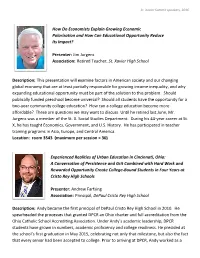 How Do Economists Explain Growing Economic Polarization and How Can Educational Opportunity Reduce Its Impact?
