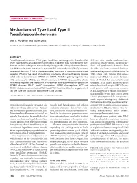 Mechanisms of Type I and Type II Pseudohypoaldosteronism