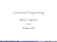 Constraint Programming
