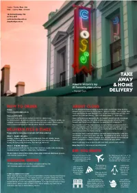 How to Order Delivery Fees & Times Minimum Order About