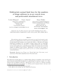 Multivariate Normal Limit Laws for the Numbers of Fringe Subtrees in M-Ary Search Trees and Preferential Attachment Trees