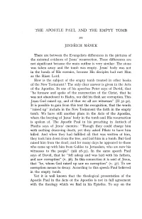 The Apostle Paul and the Empty Tomb by Jindich Mnek