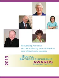 2013 Awards Event Program