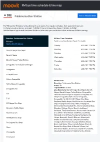 9M Bus Time Schedule & Line Route