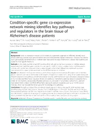 Downloaded, Each with Over 20 Samples for AD-Specific Pathways, Biological Processes, and Driver Each Specific Brain Region in Each Condition