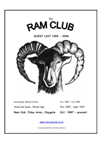 Guest List 1983 - 2006