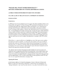 Notes from Forum Dvds