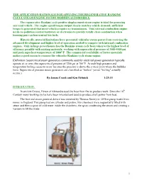 The Application Rationale for Applying the Regenerative Rankine Cycle Steam Engine to the Modern Automobile