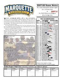 2007-08 MBB Notes
