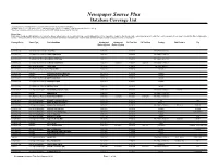 Newspaper Source Plus
