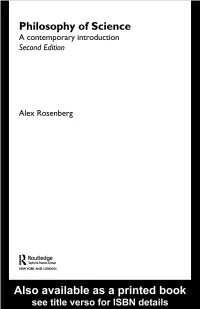 Philosophy of Science: a Contemporary Introduction, Second Edition