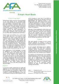 AFA Australia Ectopic Heart FACT Sheet.Indd