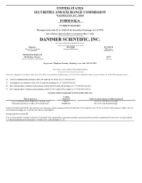 DANIMER SCIENTIFIC, INC. (Exact Name of Registrant As Specified in Its Charter)