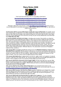 Diary Notes 2008